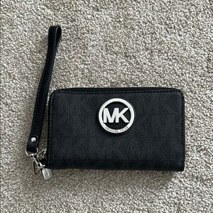 Michael Kors Black Wristlet Wallet